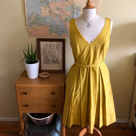 Anthropologie Dresses & Skirts - Anthro BHLDN Calliope Mustard Dress by Hitherto